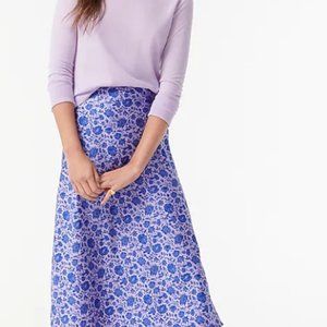 J.Crew Pull On Midi Slip Skirt in Liberty Print